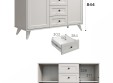 Комод Вильям комбинированный ВМ-13 кашемир/шарли керамика