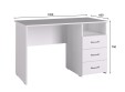 Стол письменный С-112 белый