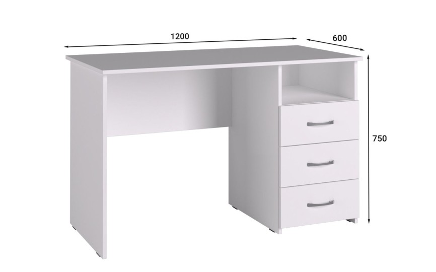 Стол письменный С-112 белый
