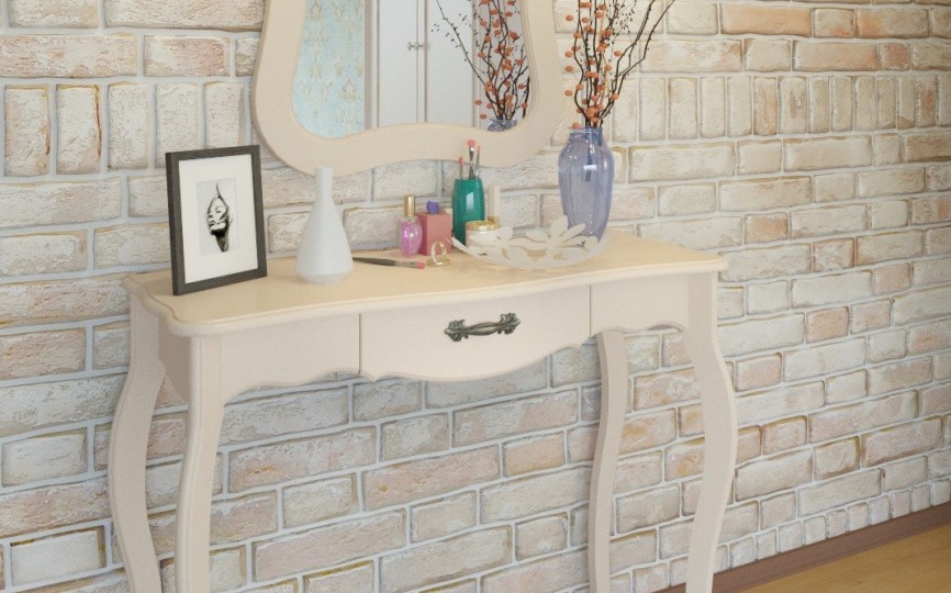 Стол туалетный "Лебо" бежевый воск