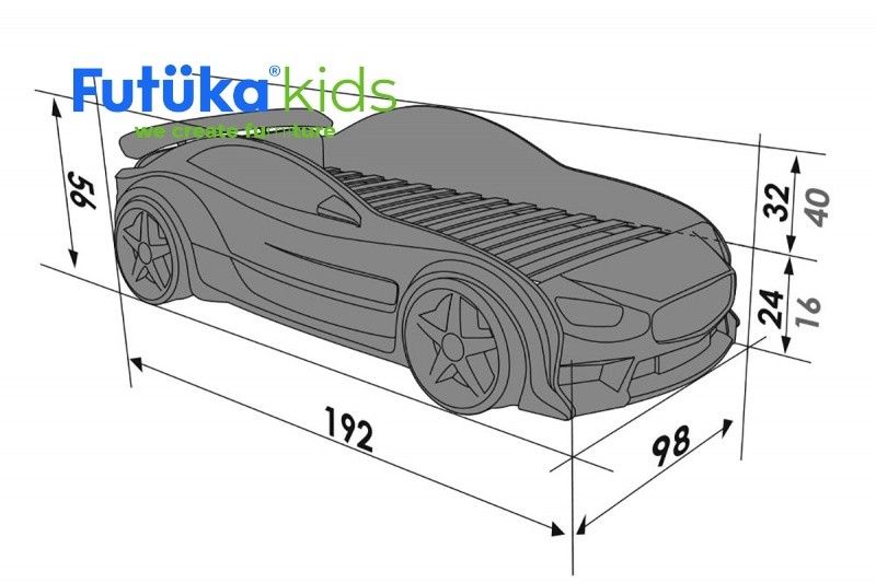 Кровать-машина объемная EVO "Мазда" Кровать-машина объемная EVO "Мазда"