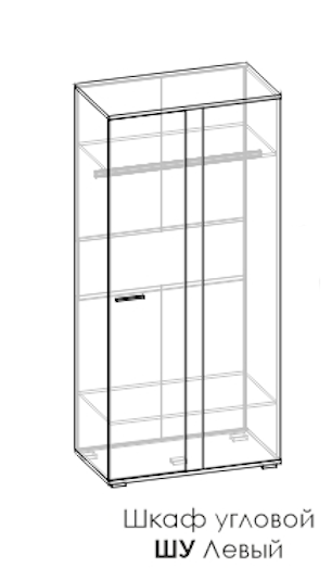 Шкаф угловой левый Моно ШУ