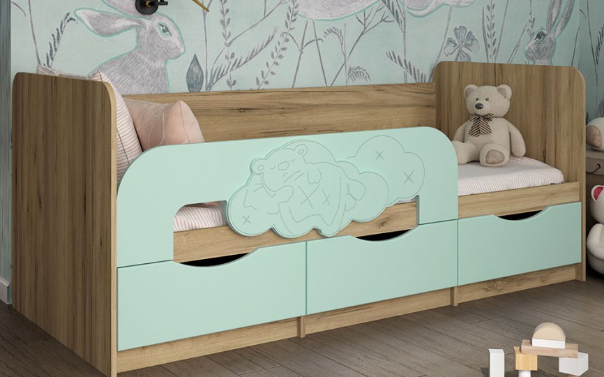 Кровать детская Мишки на облаке Кровать детская Мишки на облаке