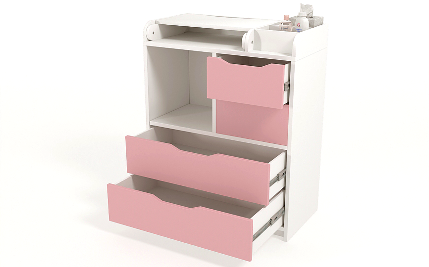 Комод пеленальный из серии Домик белый Комод пеленальный из серии Домик белый