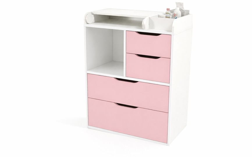 Комод пеленальный из серии Домик белый Комод пеленальный из серии Домик белый