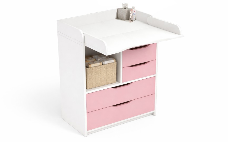 Комод пеленальный из серии Домик белый Комод пеленальный из серии Домик белый