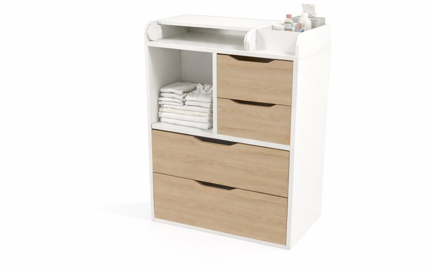 Комод пеленальный из серии Домик белый Комод пеленальный из серии Домик белый