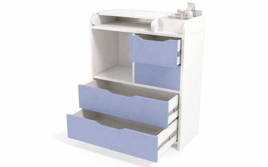 Комод пеленальный из серии Домик белый Комод пеленальный из серии Домик белый