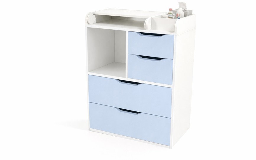 Комод пеленальный из серии Домик белый Комод пеленальный из серии Домик белый