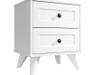 Тумба прикроватная Вильям ВМ-14 белый бриллиант/бланж