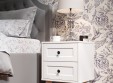 Тумба прикроватная Вильям ВМ-14 белый бриллиант/бланж
