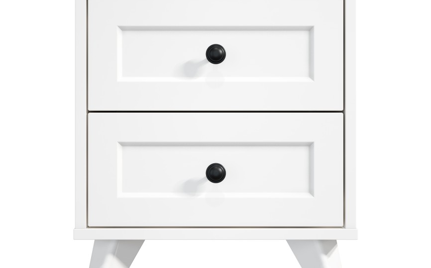 Тумба прикроватная Вильям ВМ-14 белый бриллиант/бланж