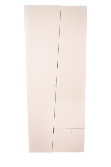 Шкаф 2-х дв. с ящиком Диагональ МДФ софт