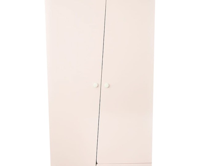 Шкаф 2-х дв. с ящиком Диагональ МДФ софт