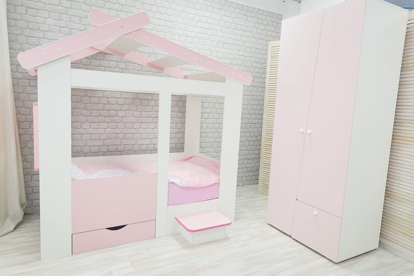 Шкаф 2-х дв. с ящиком Диагональ МДФ софт