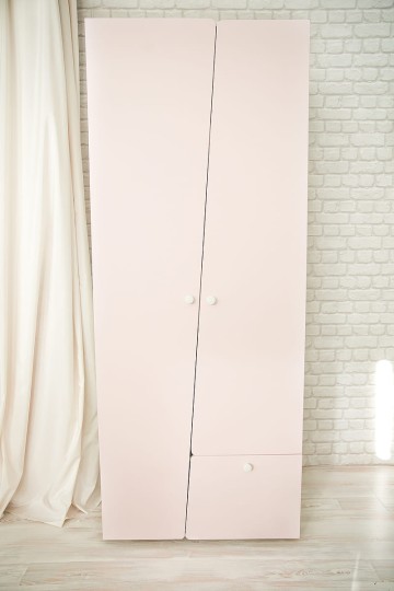 Шкаф 2-х дв. с ящиком Диагональ МДФ софт