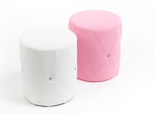 Пуф круглый «Princess» со стразами Сваровски