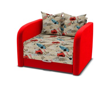 Диван Мультик Машинки красный