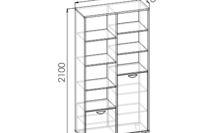 Книжный шкаф "Амели"