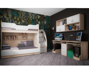 Детская комната для 3 детей "Фанки Кидз-21" Детская комната для 3 детей "Фанки Кидз-21"