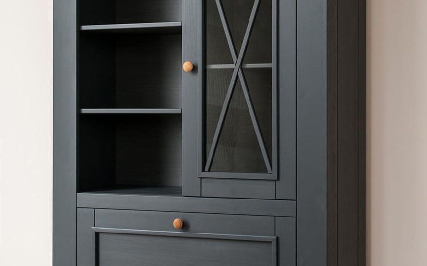 Комод Форест Графит, 2 двери и полки