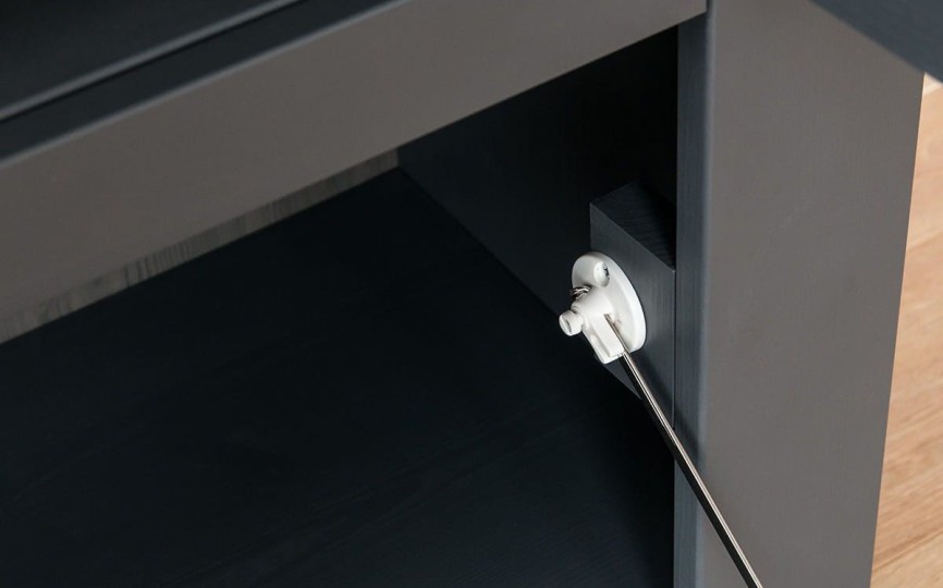 Комод Форест Графит, 2 двери и полки