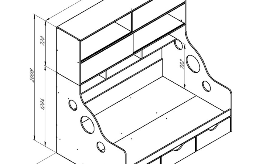 Модульная мебель "Дельта" комплект 7 