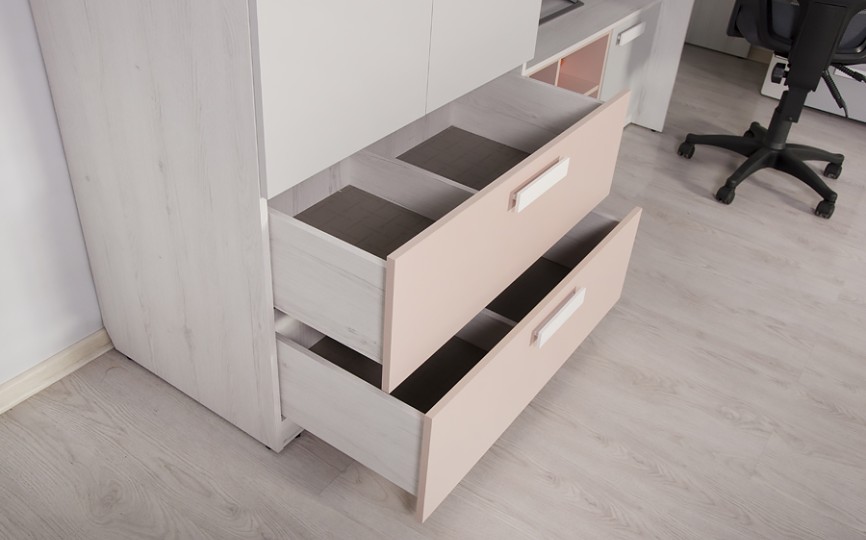 Детская комната для девочки "Румика Пинк" вариант 2