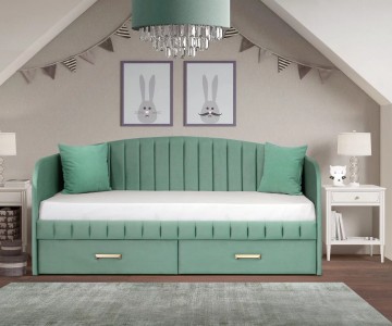 Кровать "София" полоса дуга