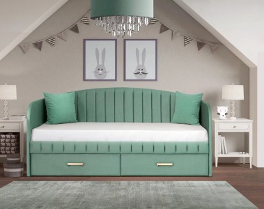 Кровать "София" полоса дуга