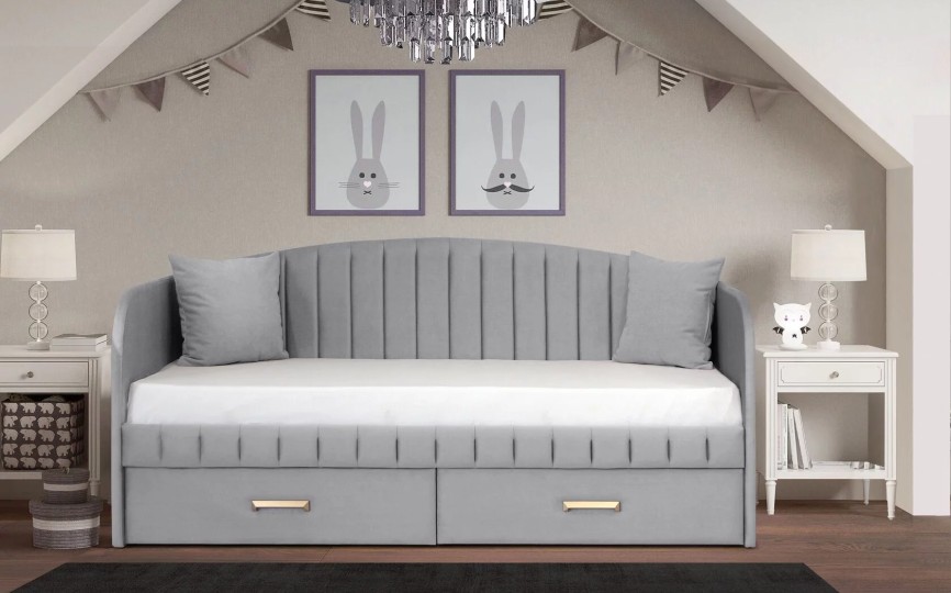 Кровать "София" полоса дуга