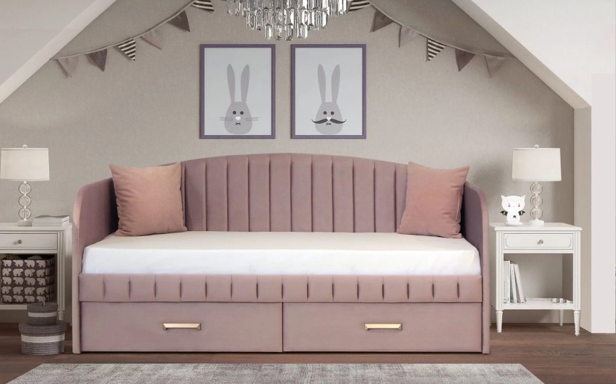 Кровать "София" полоса дуга