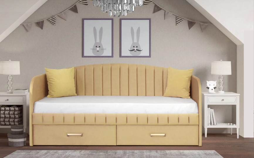 Кровать "София" полоса дуга