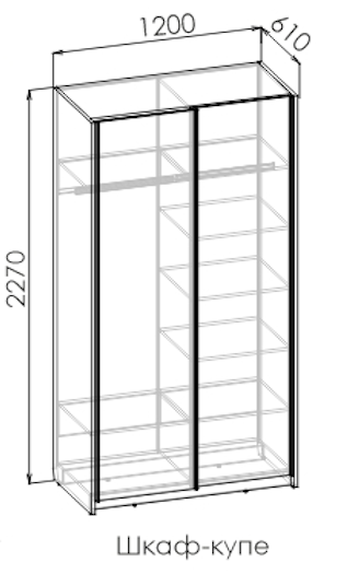Шкаф-купе Моно Шкаф-купе Моно