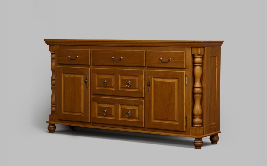 Комод Валенсия 2-31 на круглых ножках