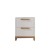 Тумба прикроватная Альпина 1 (Серый, ЛДСП белый гладкий)