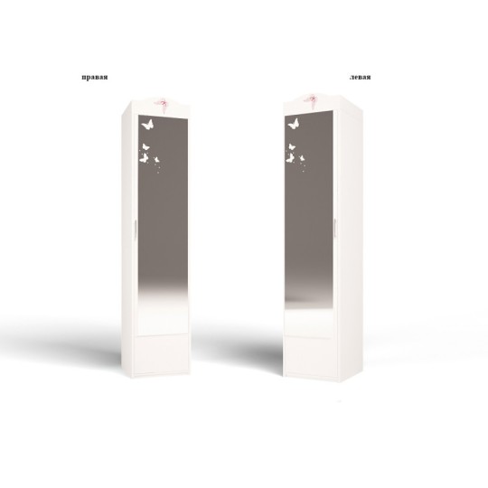 Шкаф с 1-й дверью "Фея" без/со стразами Swarovski