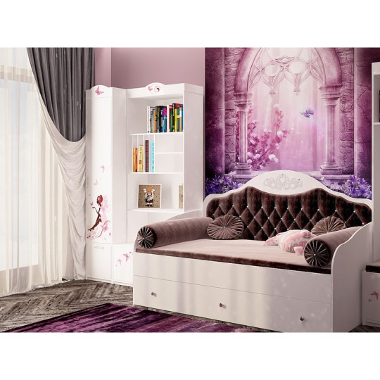 Шкаф с 1-й дверью "Фея" без/со стразами Swarovski