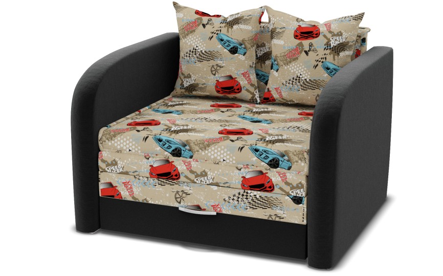 Диван Мультик Машинки черный Диван Мультик Машинки черный