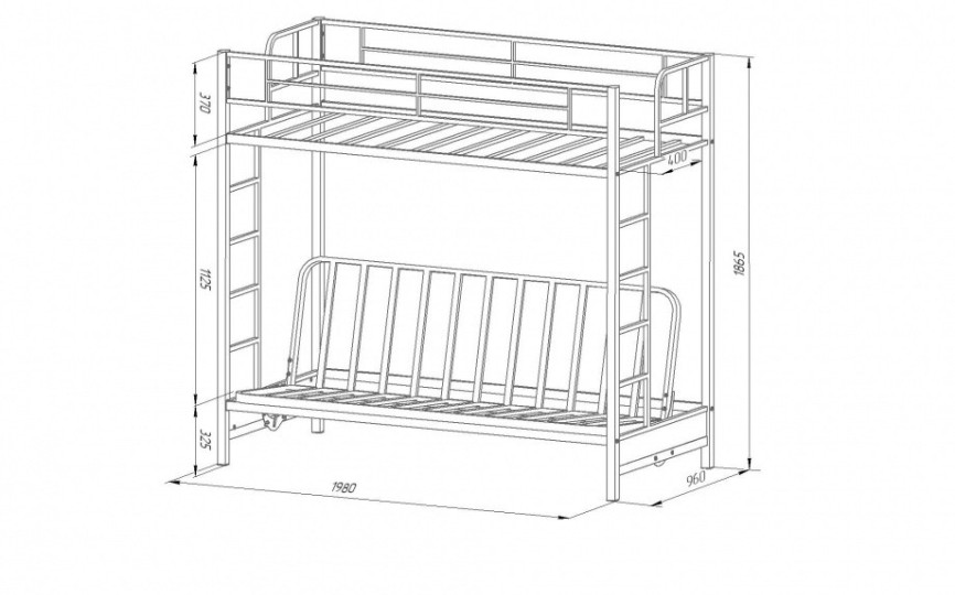 Двухъярусная кровать Мадлен