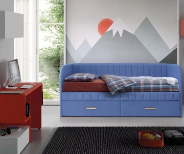 Кровать "София" полоса прямая