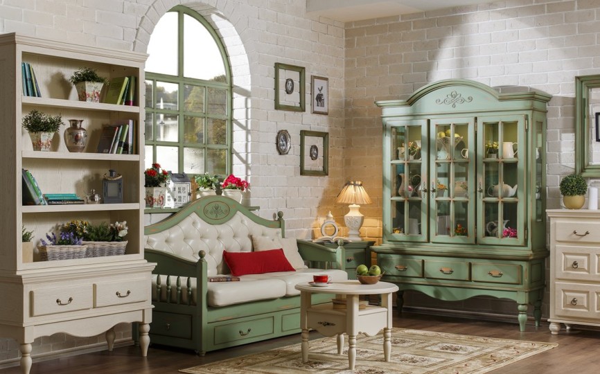 Сервант трехдверный Валенсия 2-32 на высоких ножках