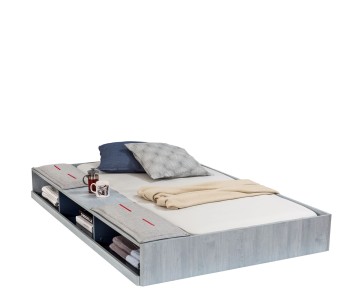 Кровать выдвижная с полочками "Trio" 190х90 см, T-1305 Кровать выдвижная с полочками "Trio" 190х90 см, T-1305