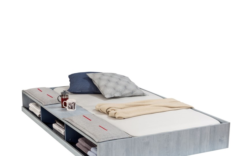 Кровать выдвижная с полочками "Trio" 190х90 см, T-1305