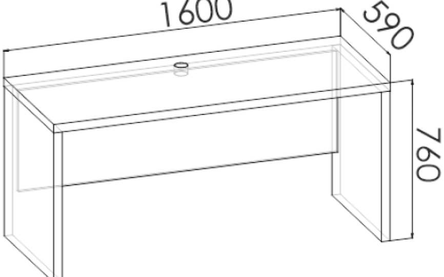 Стол прямой "Смарти" 