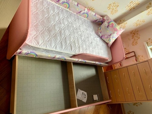 Кроватка с мягкими бортиками "Иви" Единороги