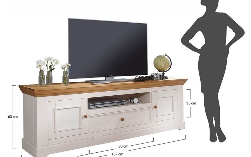 Тумба под ТВ Форест Графит широкая