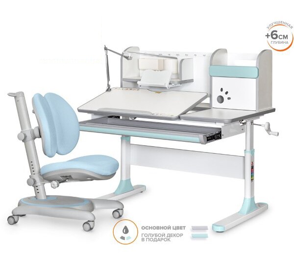 Комплект парта Vancouver Multicolor + кресло Ortoback Duo (BD-620 + Y-510 Duo)