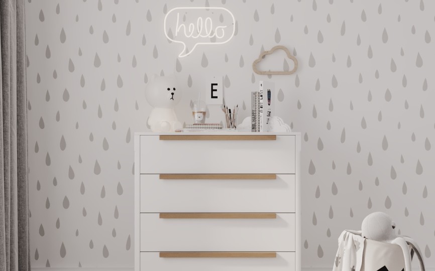 Комод Альпина 3 с четырьмя ящиками