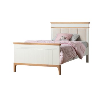 Кровать Грета №14, 17, 18, верх с фрезеровкой, высокое изножье